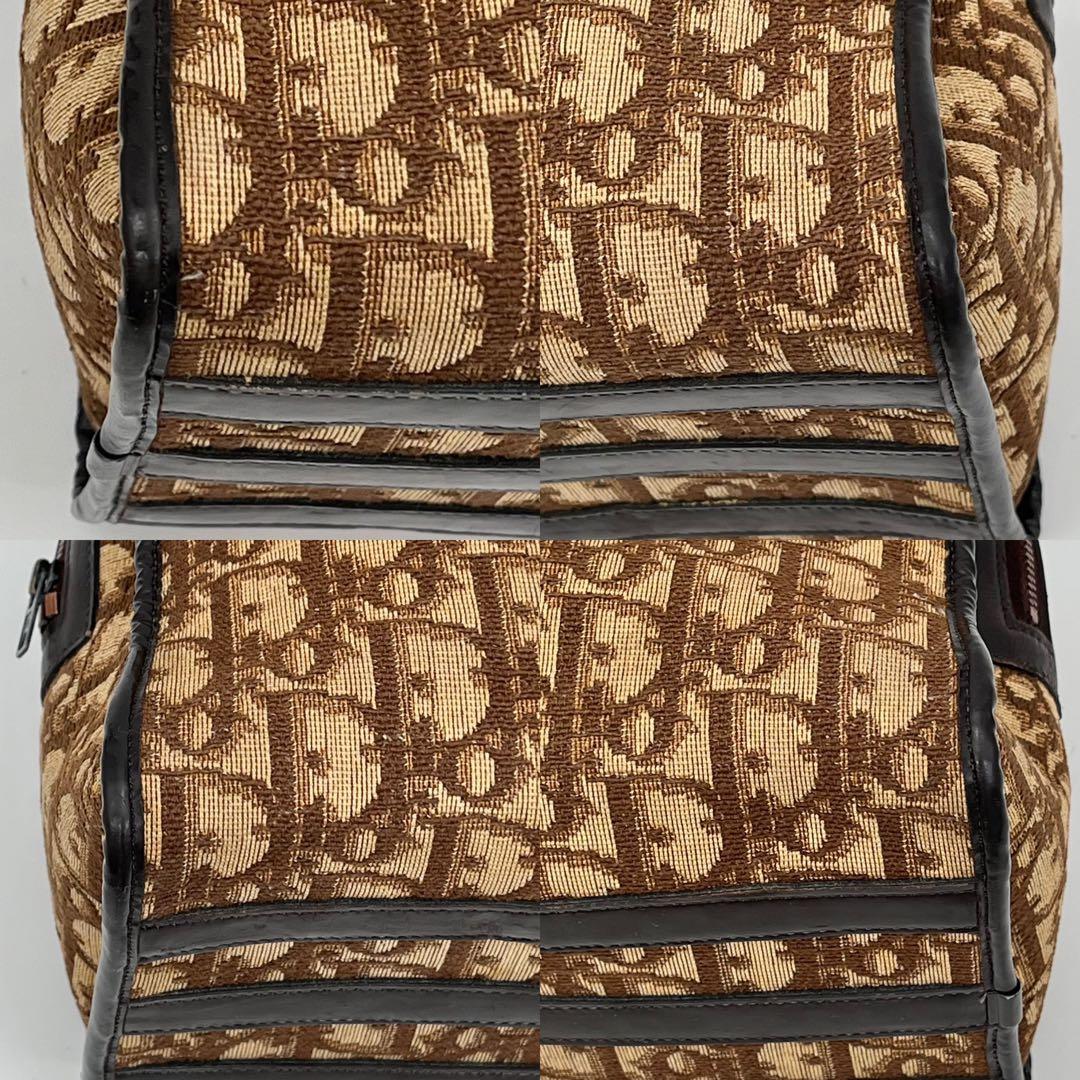 クリスチャンディオール ハンドバッグ ミニボストン トロッター柄 CDロゴ金具