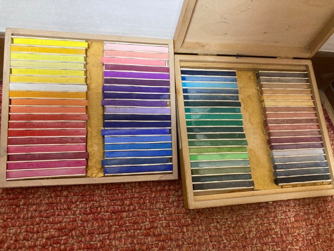 FABER CASTELL パステル72色木箱1960’s‼️