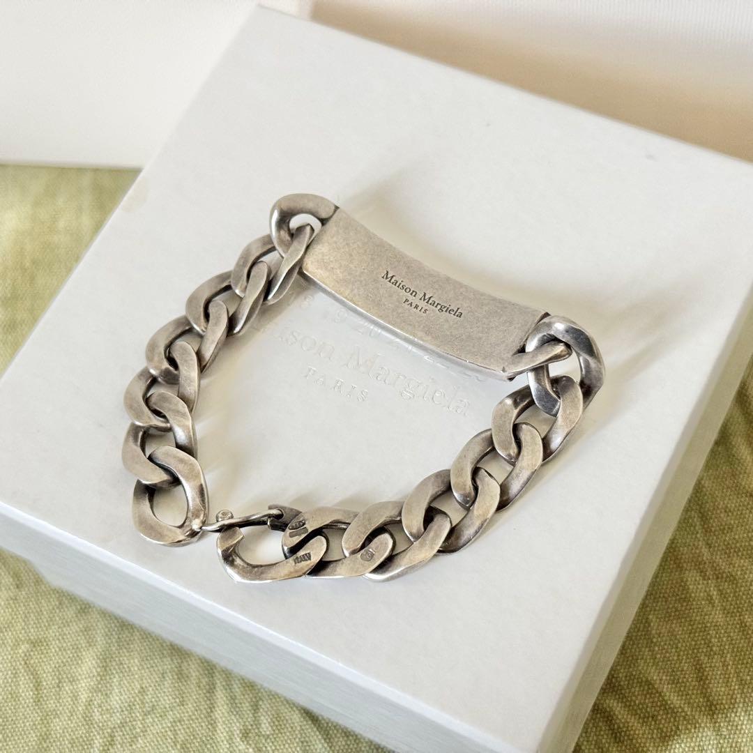 Maison Margiela シルバーチェーン ID ブレスレット