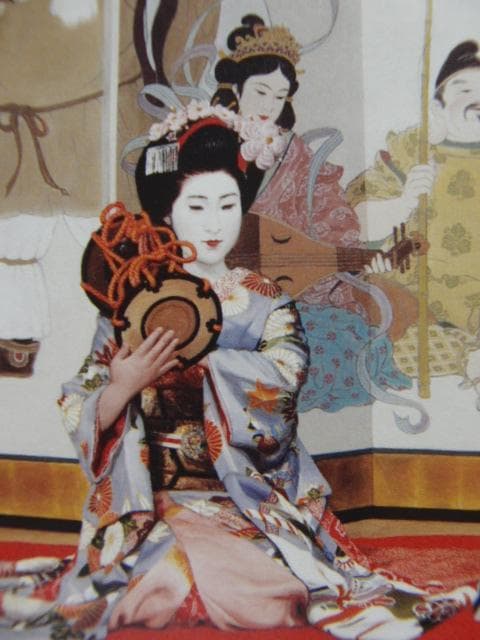 小松崎 邦雄【一調一管】、希少画集画、状態良好、新品高級額装付