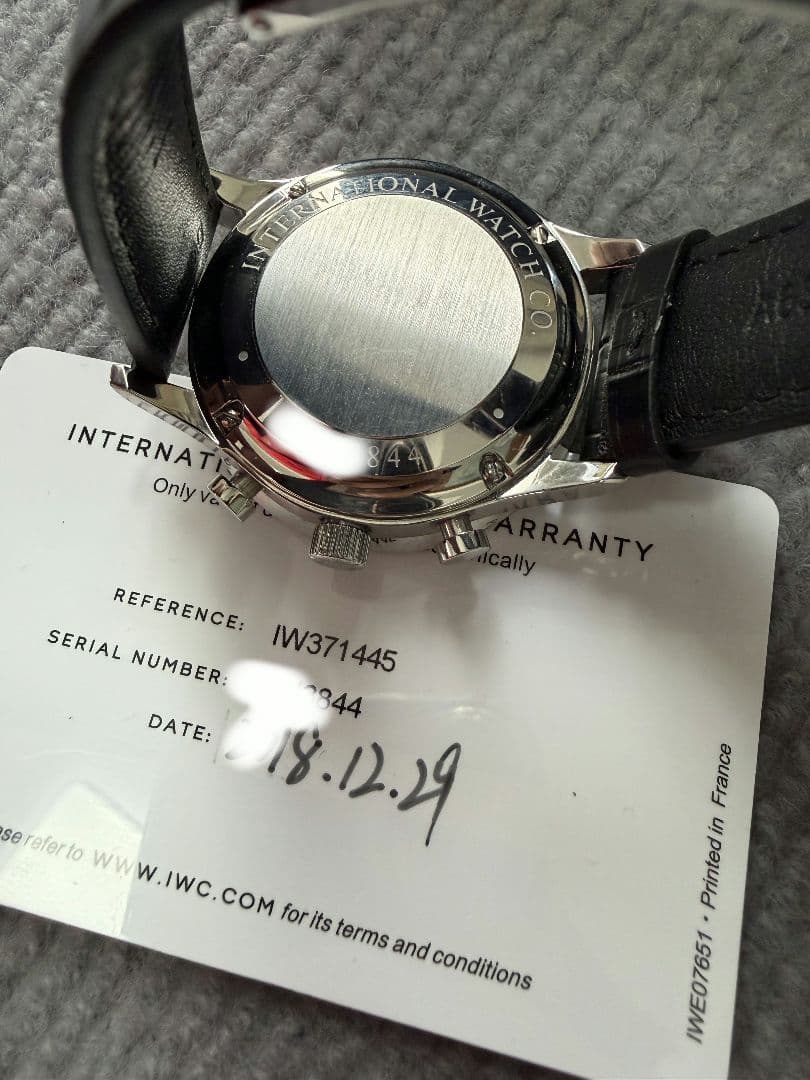 IWC ポルトギーゼ クロノグラフ IW371445 中古 メンズ