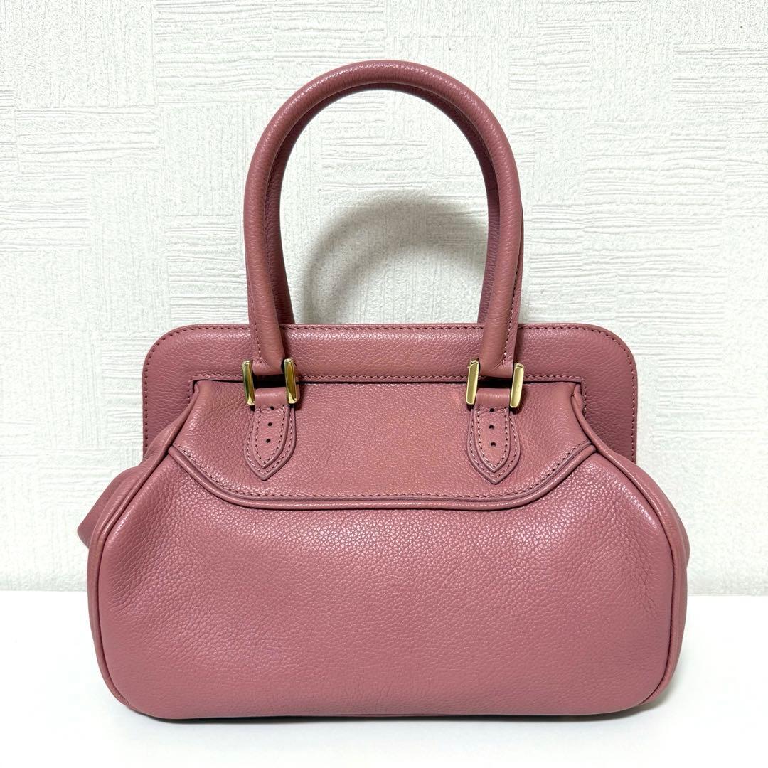 【美品】MORABITO モラビト カーフレザー ミニボストン