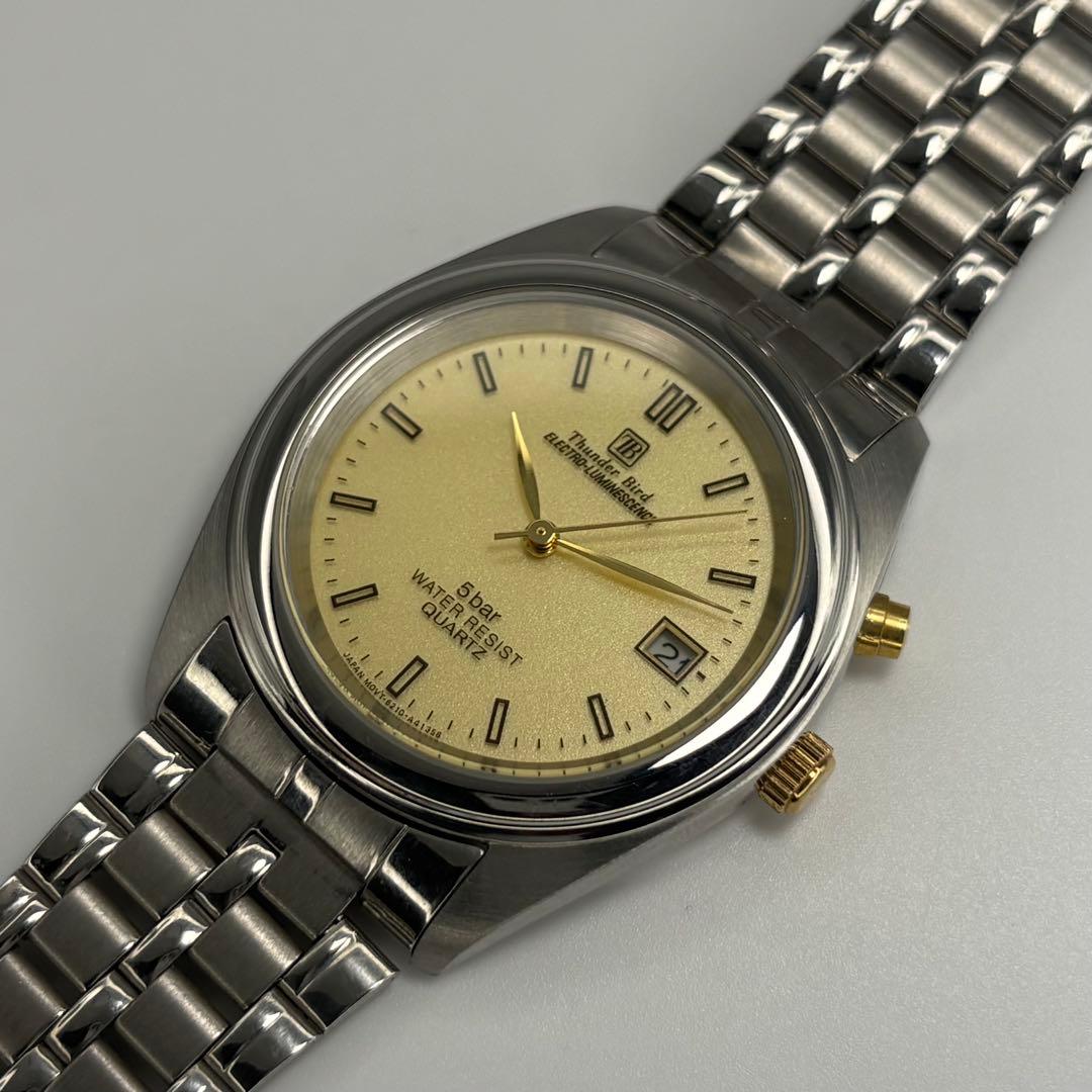 未使用品 CITIZEN シチズン サンダーバード クォーツ腕時計 電池交換済