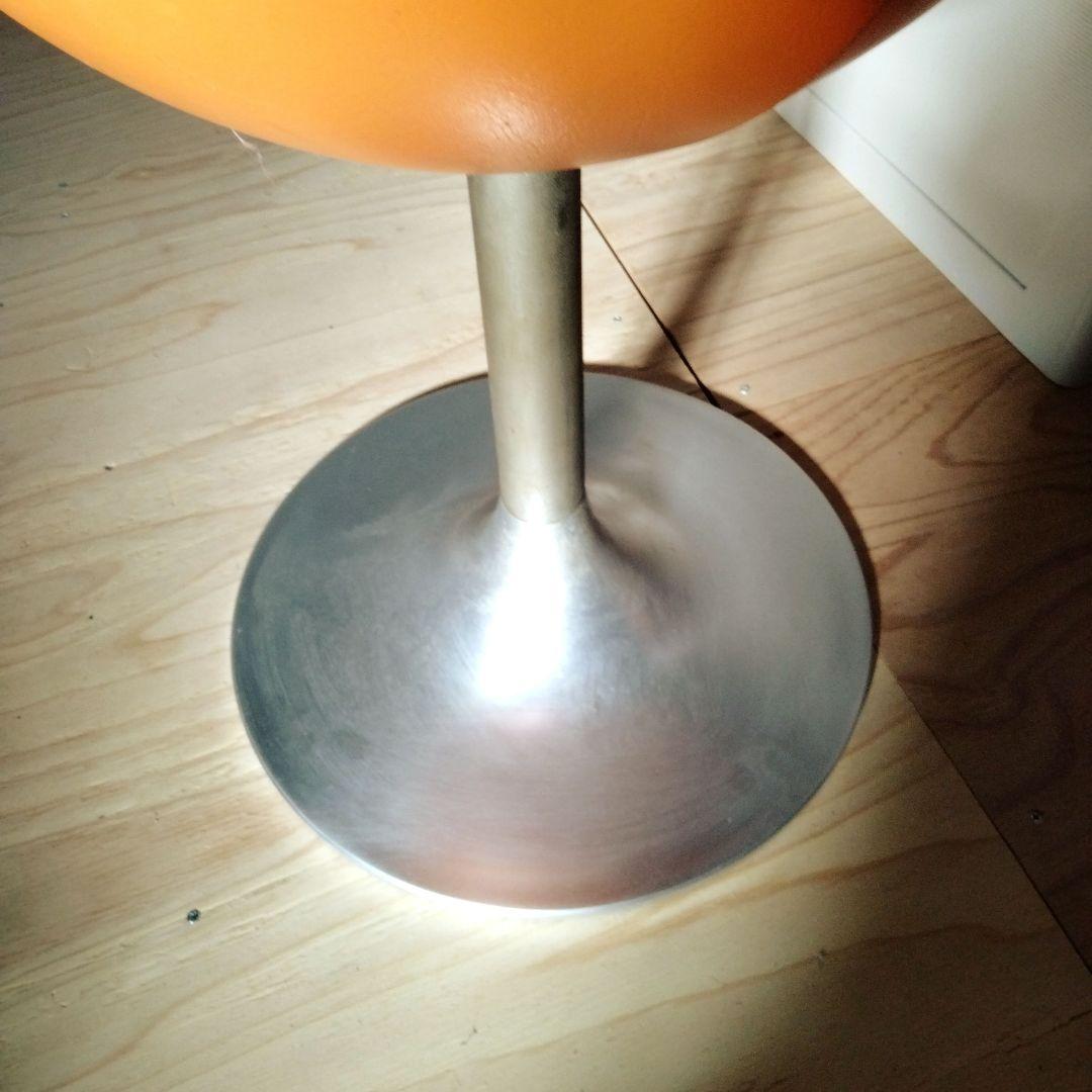 昭和レトロ/アメリカンヴィンテージ/回転椅子レザー系 スツール /古道具チェア