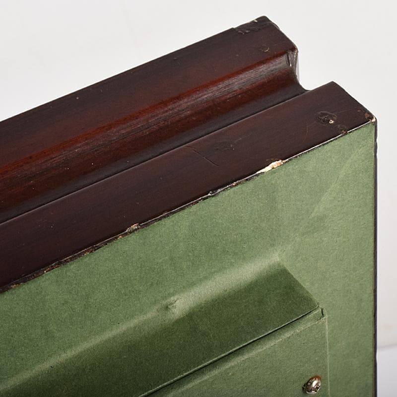 リモージュ磁器 七宝焼 リモージュ・エマイユ 冬景色文額 額装 G R7857B