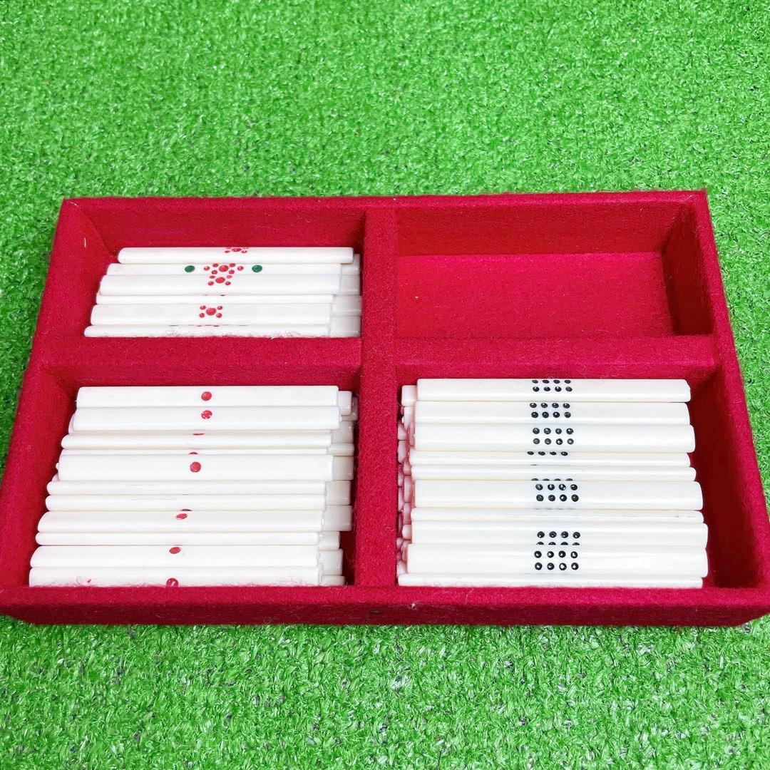 激レア！美品！藝夢堂 GD　背緑 天山　麻雀牌 最高級 箱付き