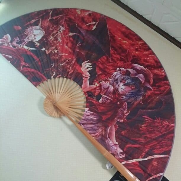 激レア！！非売品東方project大きさ比較あり！扇子(めっちゃでかいです
