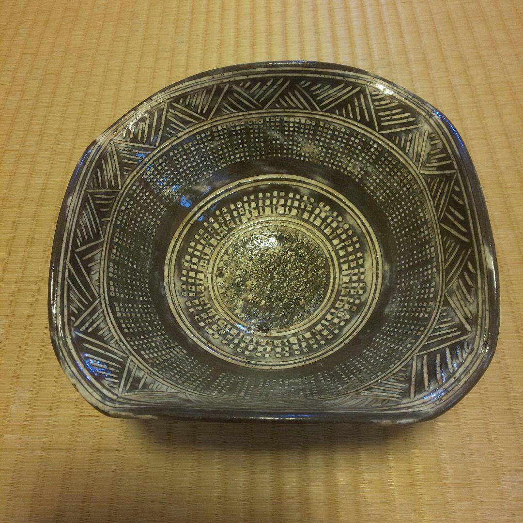 A 176 三島 主菓子器 3代 ・清水六兵衛）