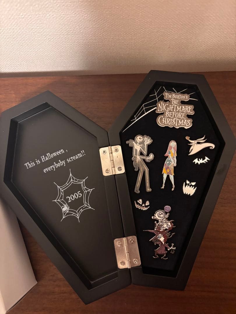 ☆ディズニー ナイトメアビフォアクリスマス ジャック ゼロ ピンバッチ