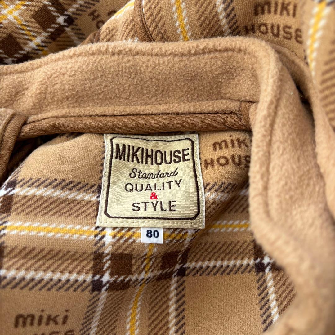 現行 ミキハウス ダッフルコート ブラウン サイズ80