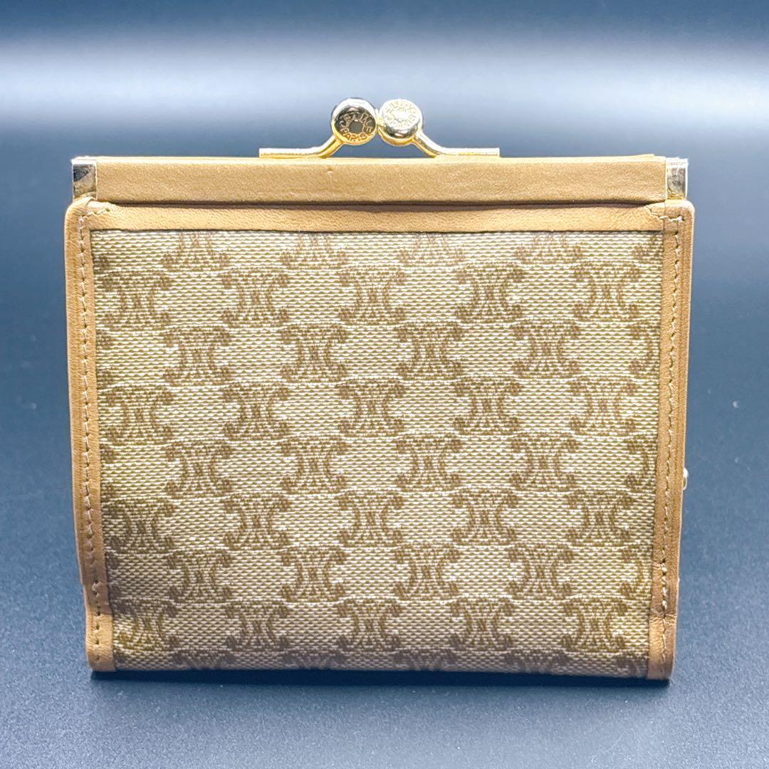 セリーヌ CELINE がま口 トリオンフ 折り財布 マカダム柄 ✧ - メルカリ