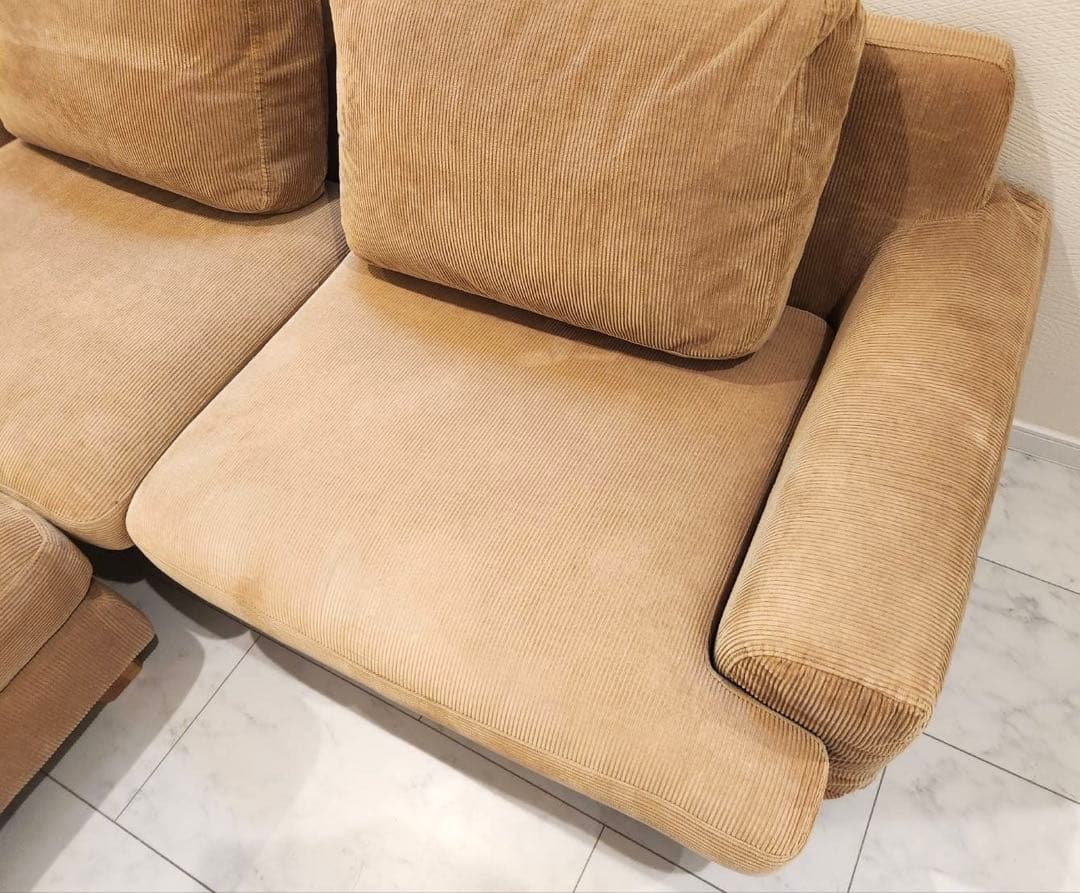 unico ウニコ GREIG（グレイグ）カバーリング3人掛けソファ&オットマン