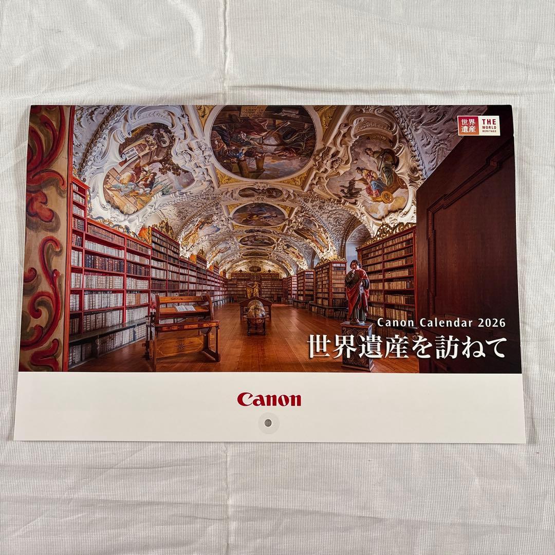 キャノン カレンダー2026 世界遺産カレンダー - メルカリ