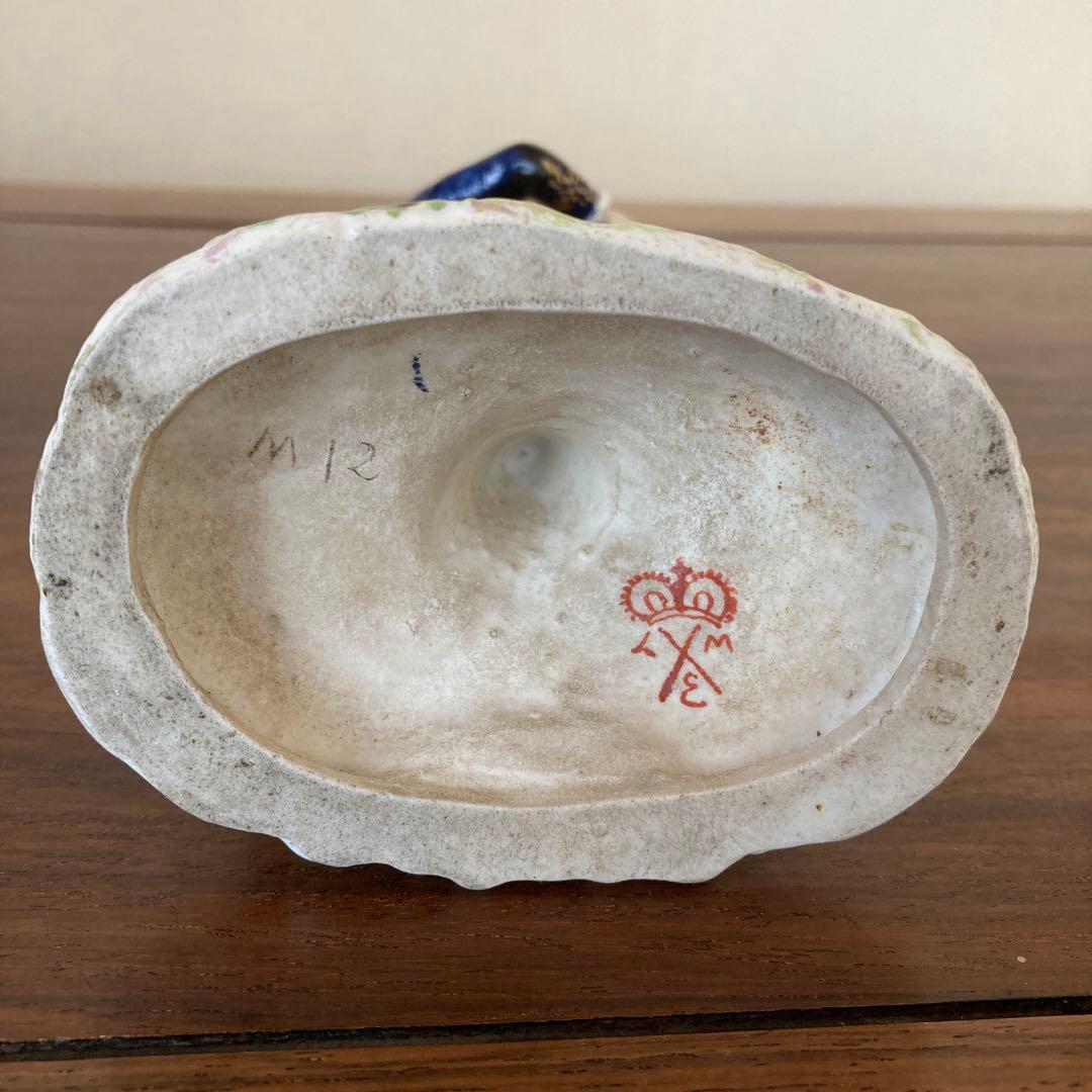 山羊に乗った仕立て屋夫婦 磁器人形 一対 - メルカリ