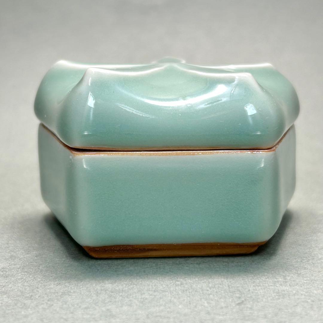 香合 4個セット 『押小路 青磁 呉須 祥瑞 交趾』 茶道具 茶道 共箱 工芸品