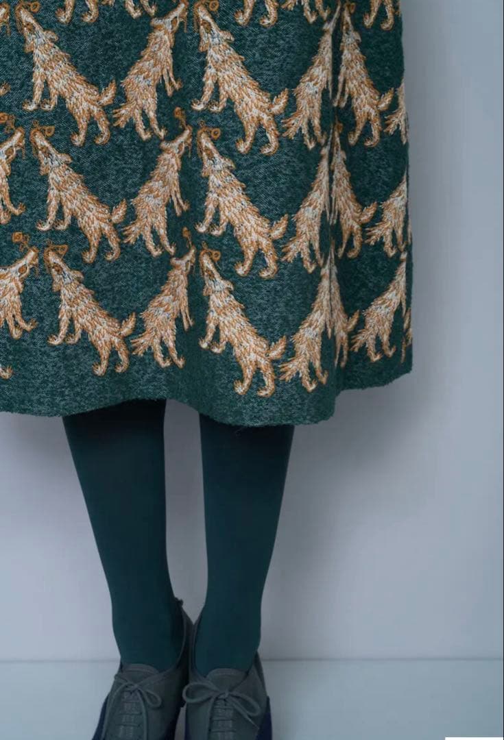 ミナペルホネン　wolf&flower 限定品　スカート 38 新品