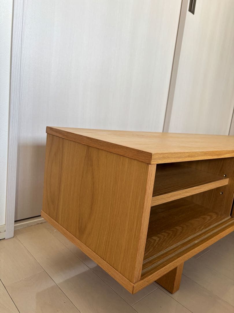 無印良品 オーク材 AVラック テレビボード 薄型 150cm【廃盤品