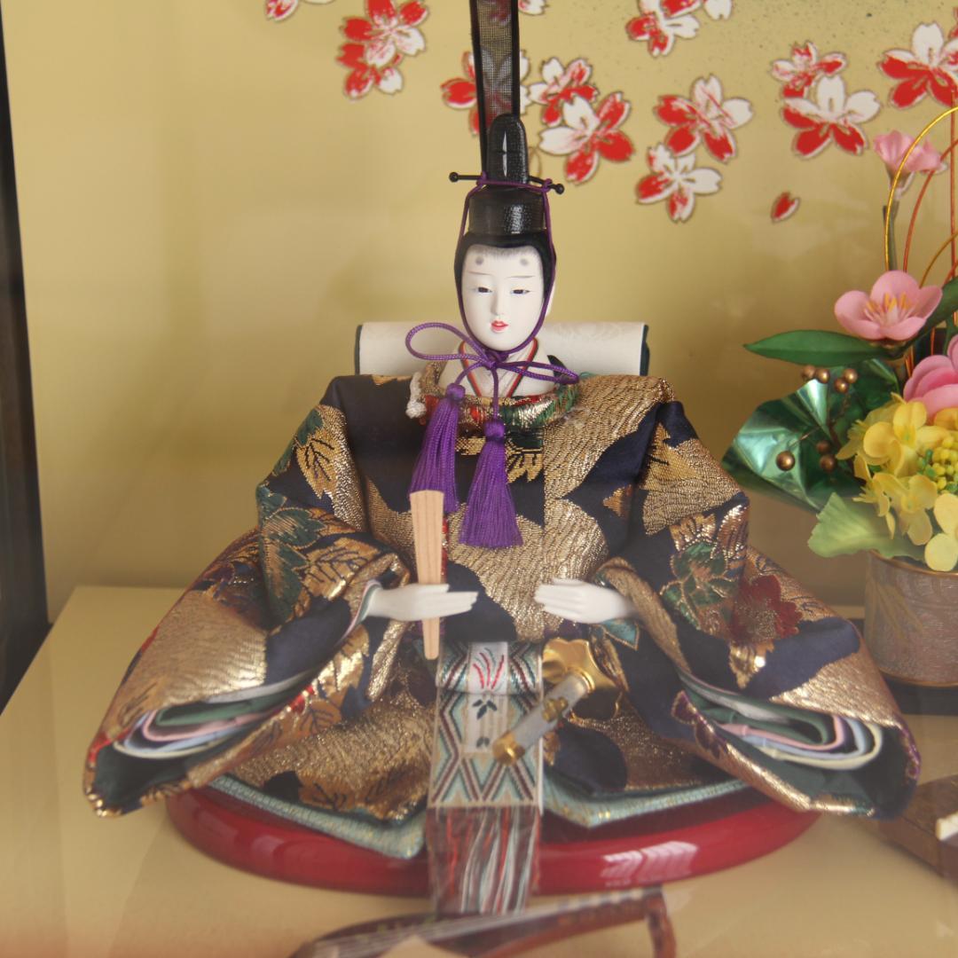 【美品】雛人形 平安清玉作 春の舞 芥子二人ぼんぼり付 伝統和装