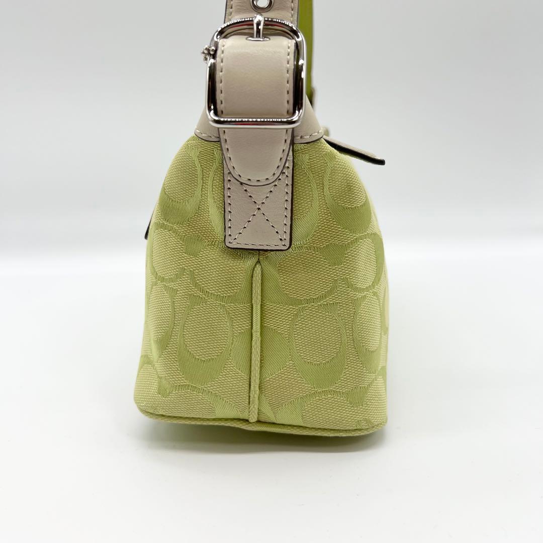バッグ Coach Signature Shoulder bag Light Green