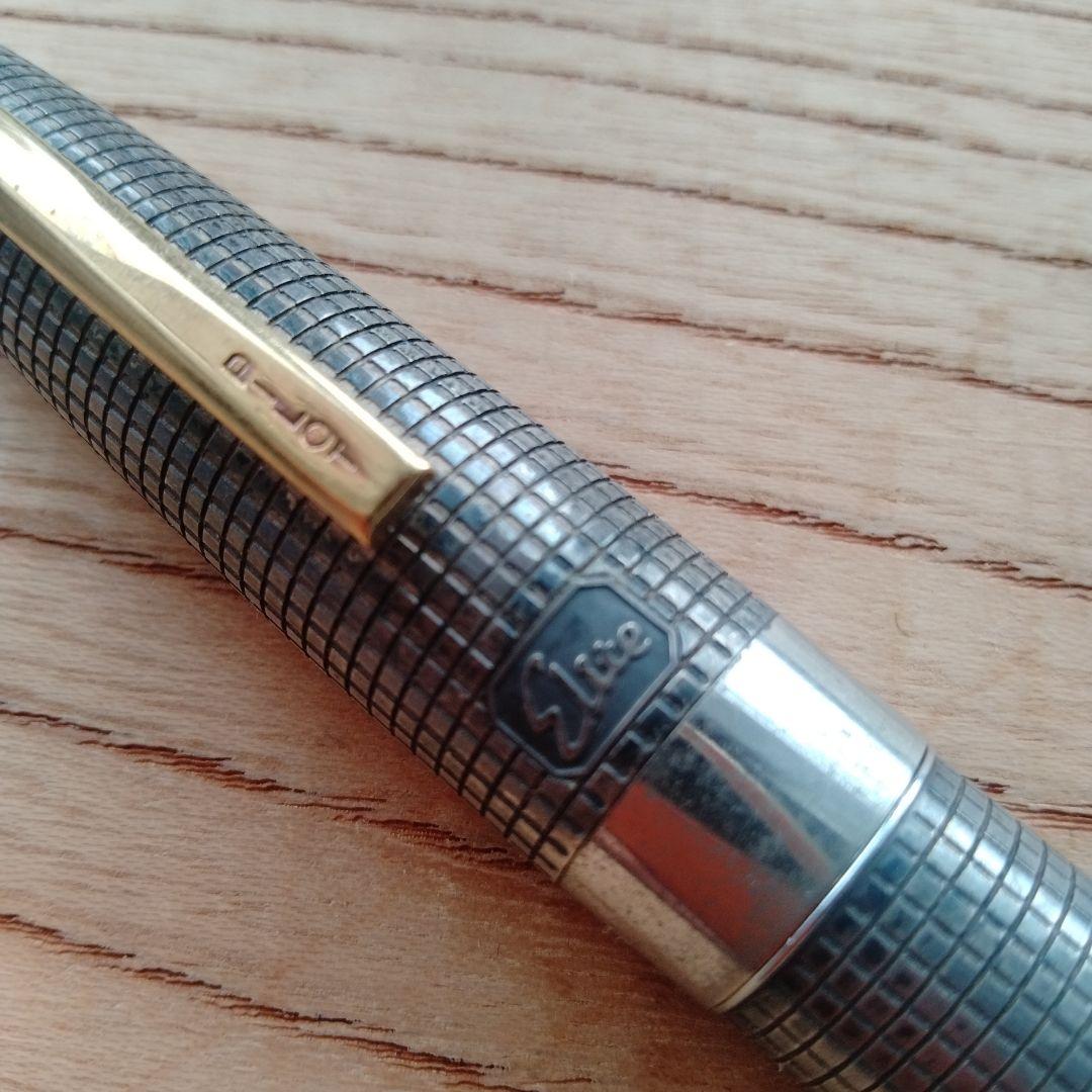 パイロット エリート スターリングシルバー 万年筆 ペン先/18K-750