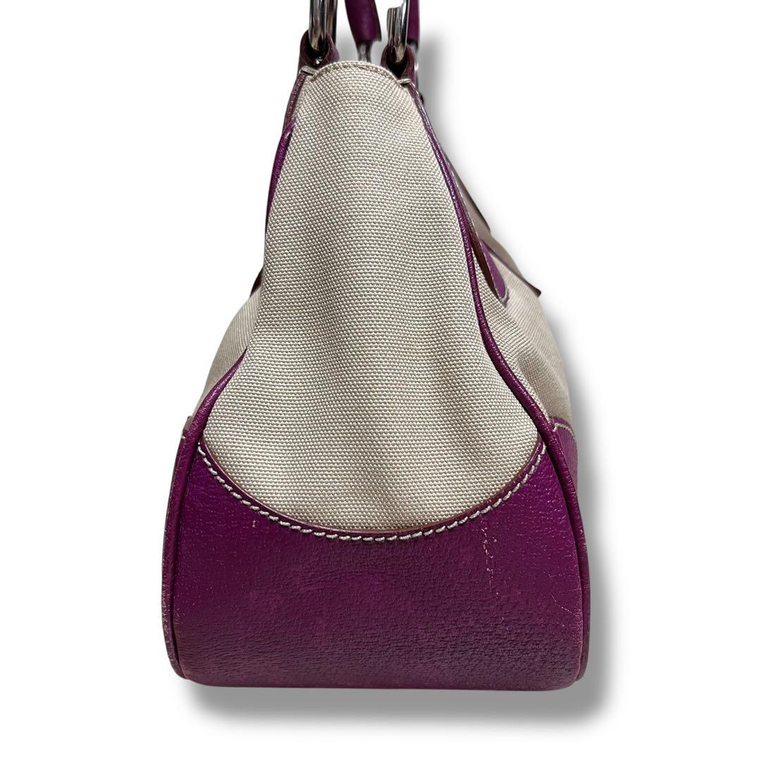 美品 PRADA プラダ ハンドバッグ 肩掛け 三角プレート