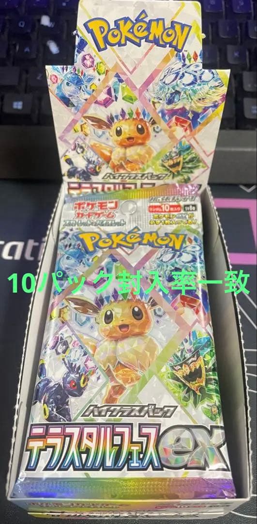 ポケモンカードゲーム テラスタルEX 10パック封入率一致