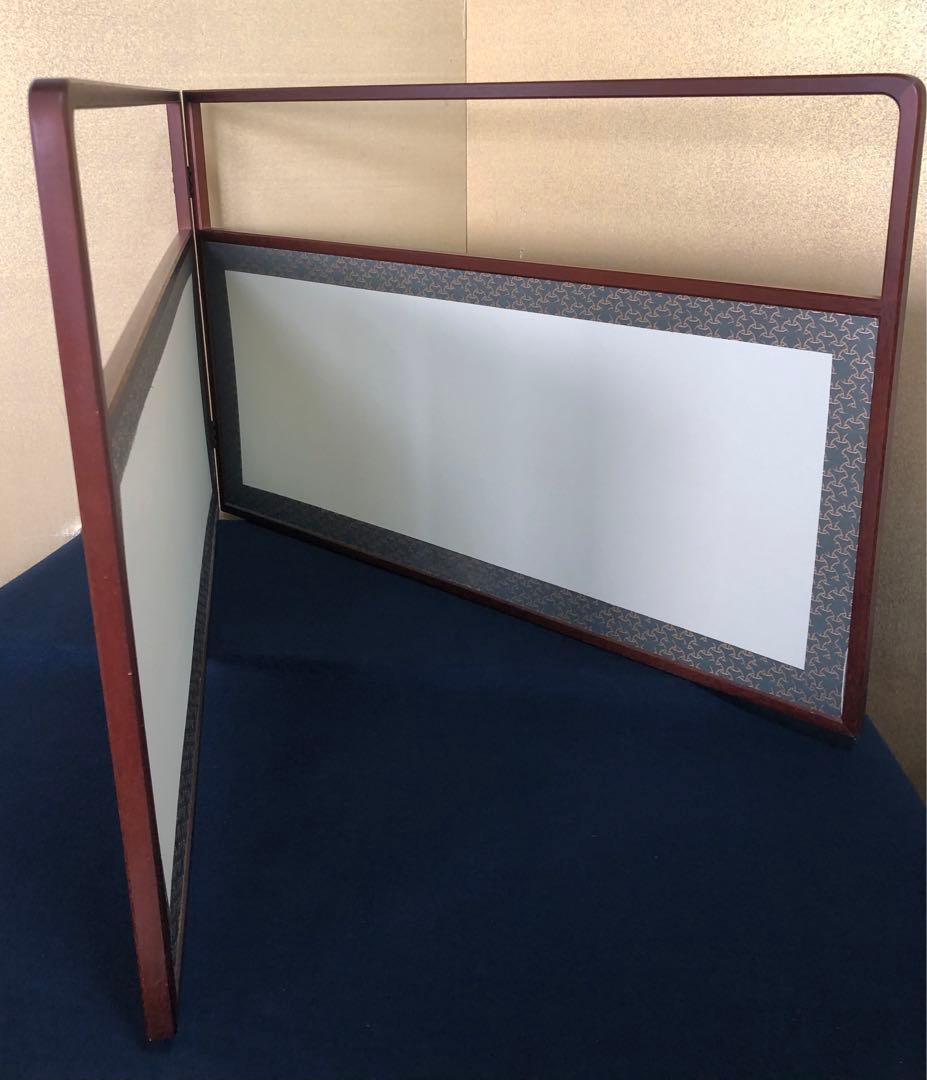 《R》風炉先屏風 両面使い 独楽繋 網代 元箱　1f