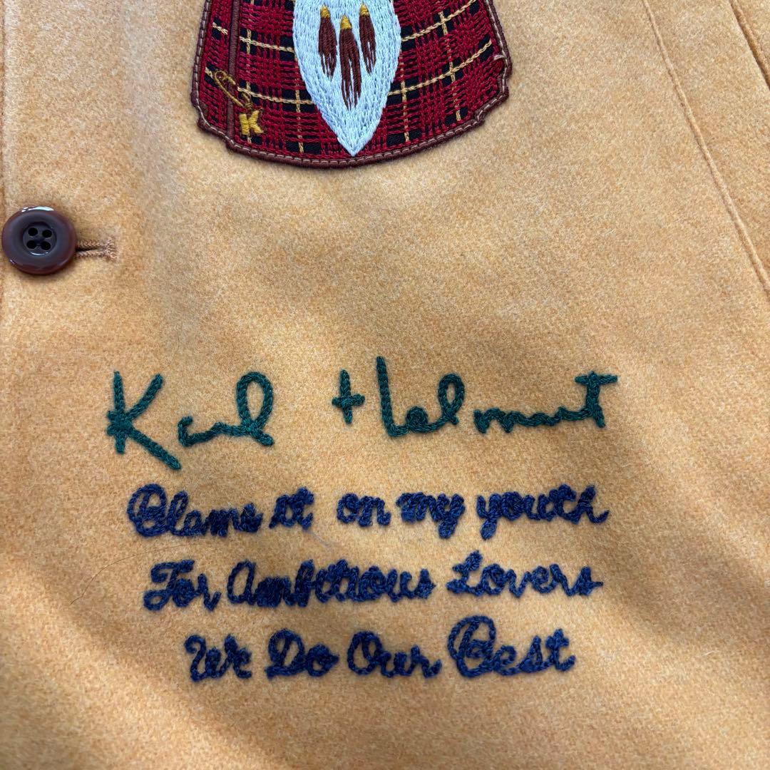 Karl Helmut カールヘルム ワッペンジャケット L マスタード