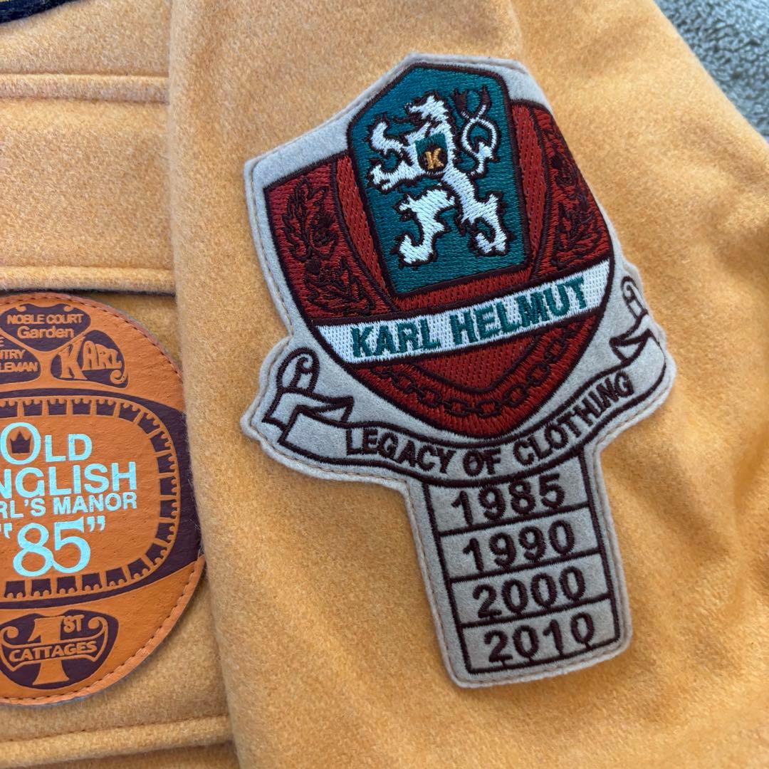 Karl Helmut カールヘルム ワッペンジャケット L マスタード