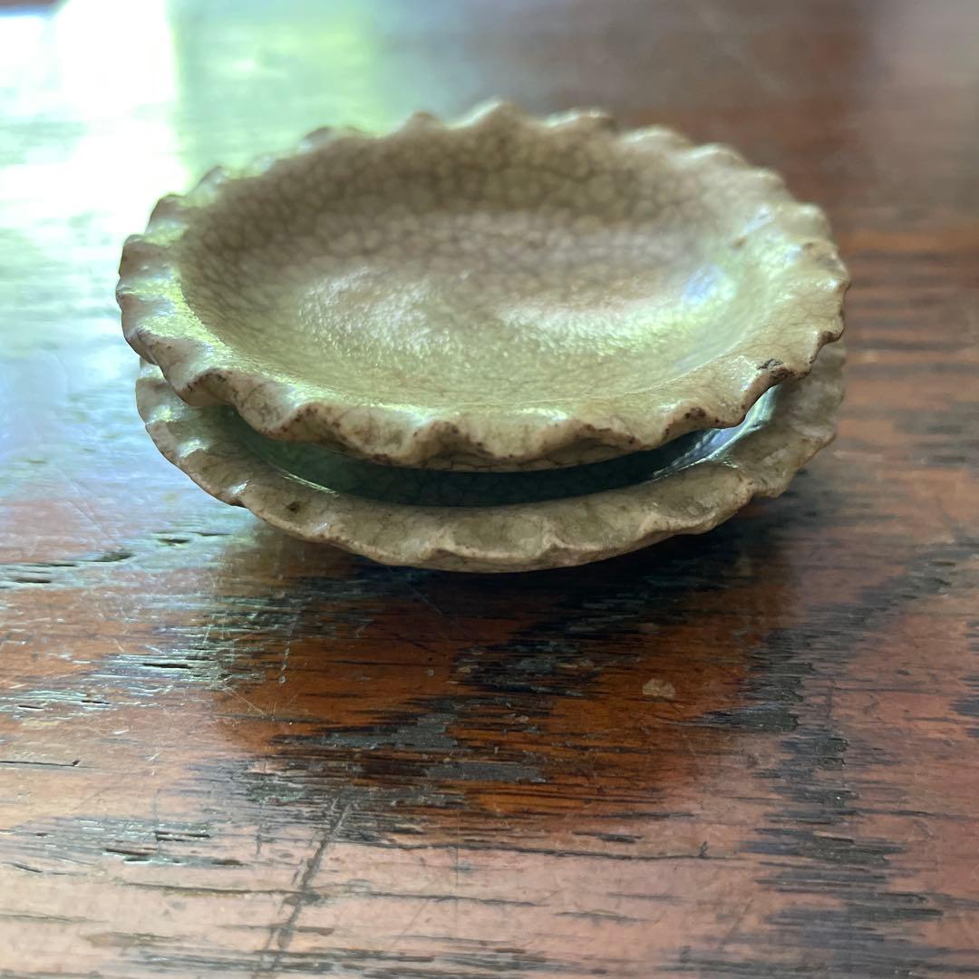 アンティーク 御深井焼 豆皿 2つセット