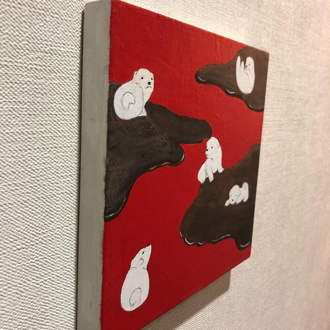 原画　S0 パネル　アクリル画　「チョコレートスライダー」