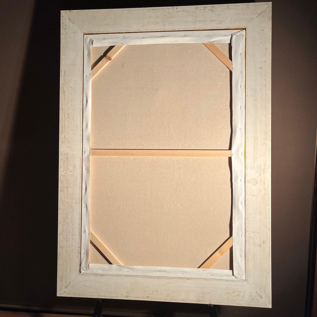 ★特大秀作★手描き油絵 ゴッホ ひまわり 額付 肉筆絵画 インテリア 油彩画