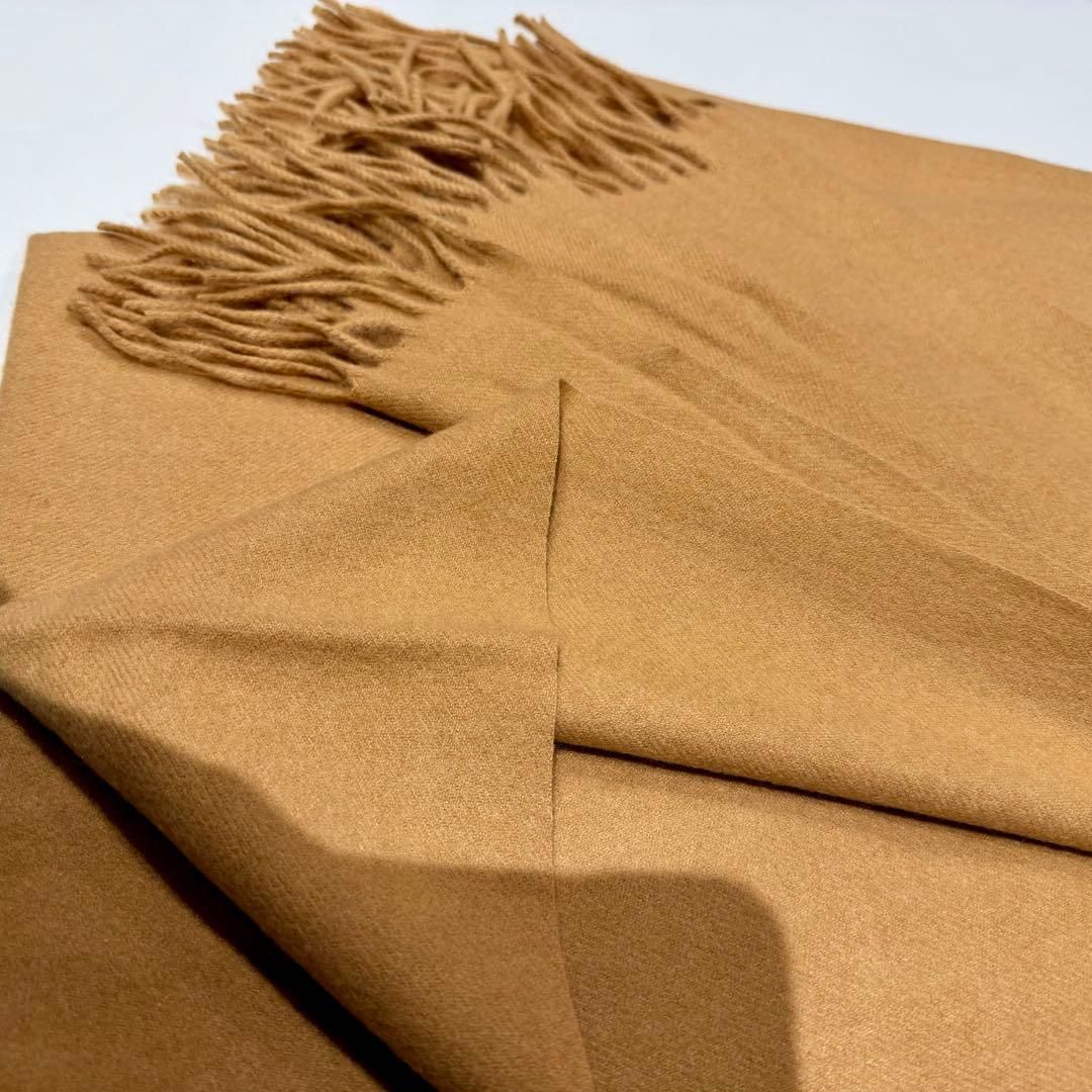 ジョンストンズ カシミア 大判ストール マフラー キャメル(即発