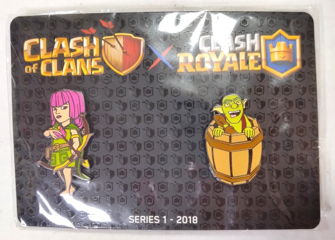 (未開封)ピンズ ピンバッチ クラロワ クラクラ 2体セット 3個