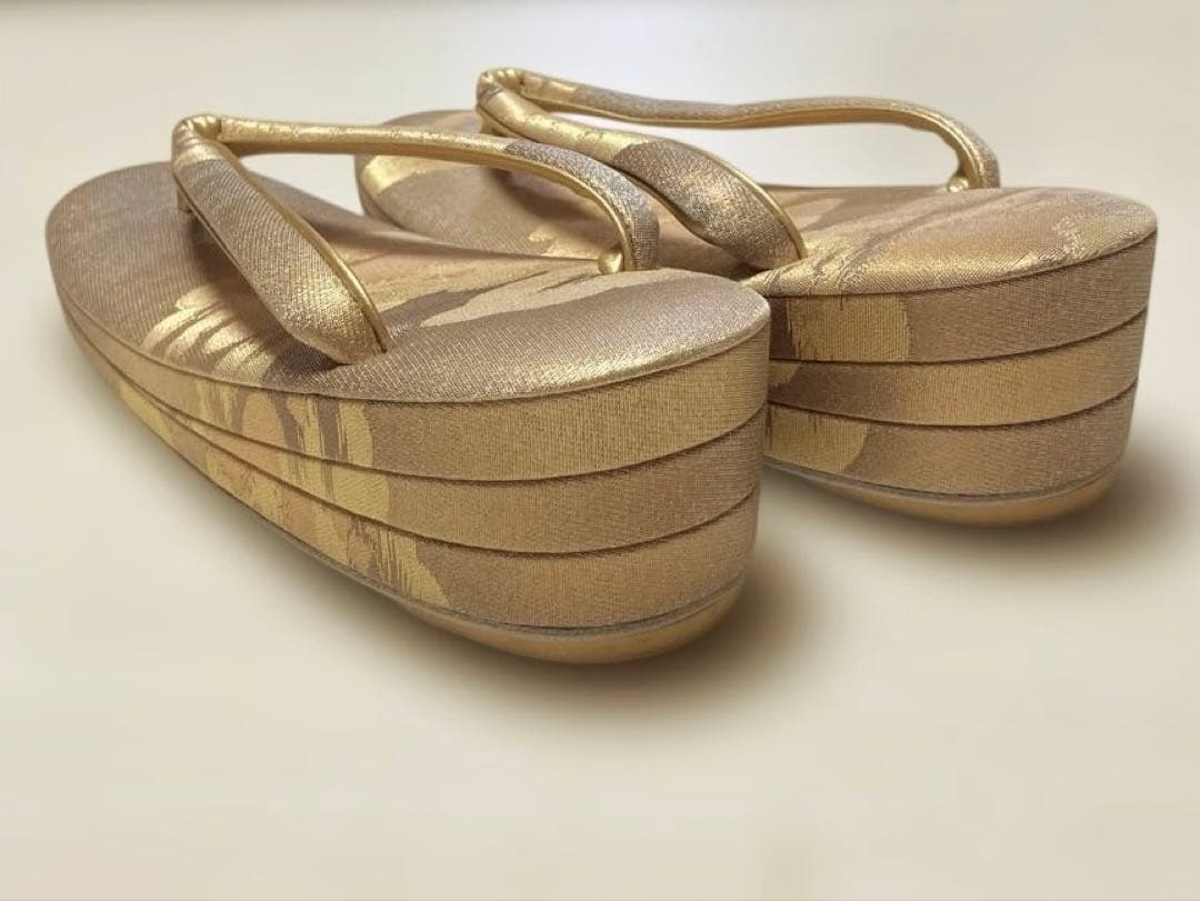 《極美品・箱付き》伊と忠　草履バッグセット　帯地