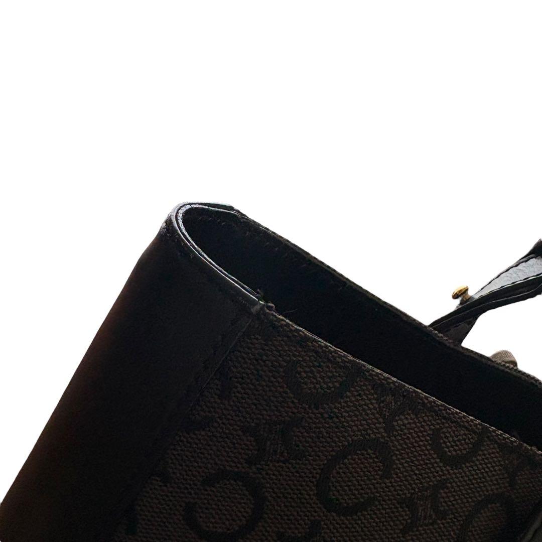 極美品　セリーヌ　トートバッグ　マカダム　大容量　ビジネスバッグ　A4収納可能