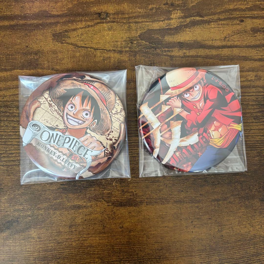ONEPIECE】ワンピース ルフィ 缶バッジ 2点 - メルカリ