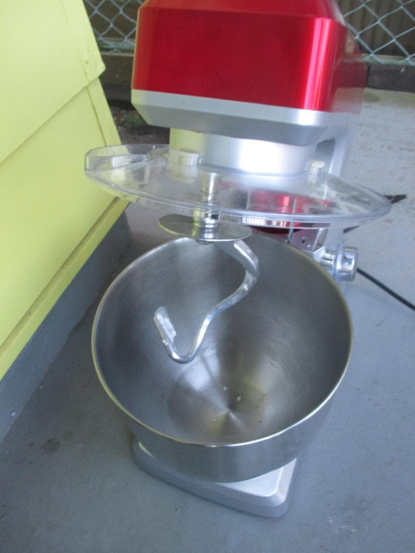 ☆E&B ミキサー 赤 シルバー ステンレスボウル EB-1701X