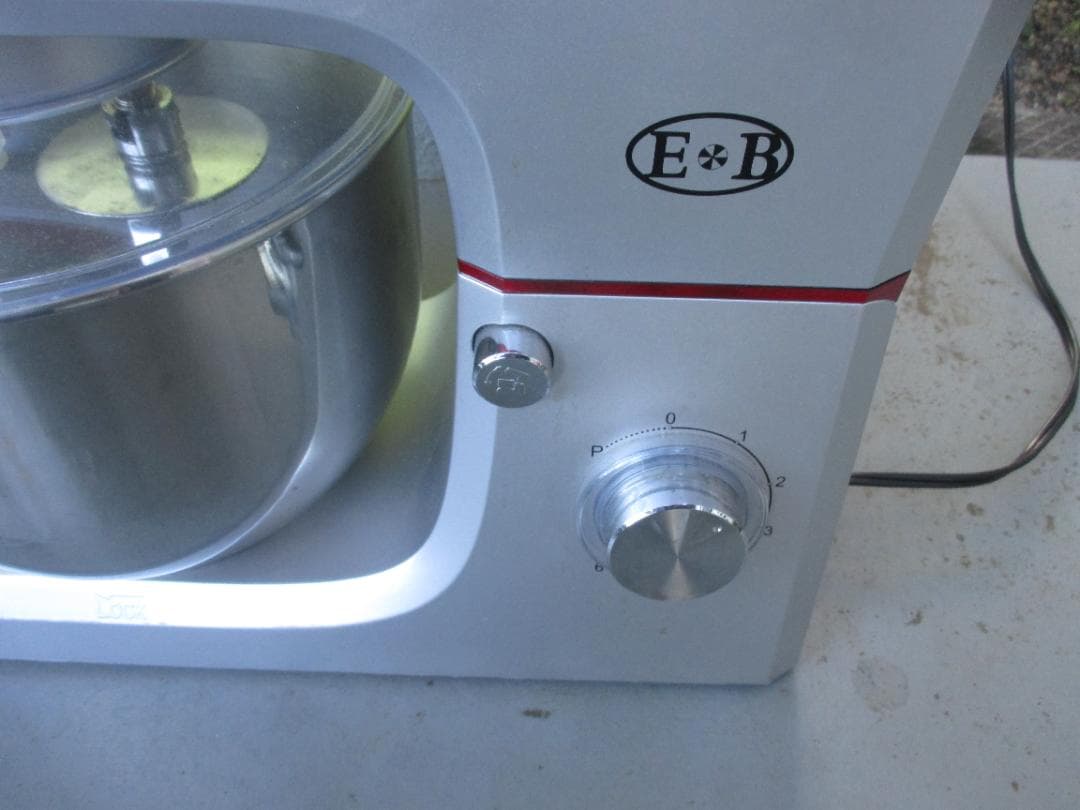 ☆E&B ミキサー 赤 シルバー ステンレスボウル EB-1701X