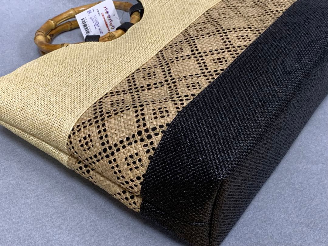 夏のパナマバッグＡ４サイズがはいる　浴衣、夏の紬、小千谷に　普段使いも出来ます