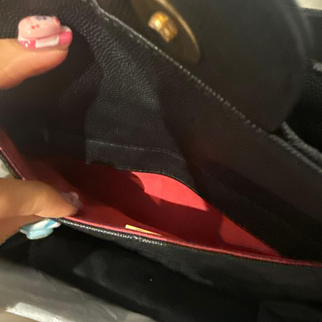 CHANEL ★キャビアスキンブラック ショルダーバッグ