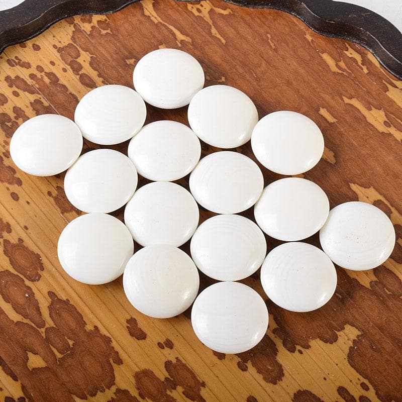 くずもち　碁石　本蛤碁石　那智黒碁石　碁笥　一套　時代箱付　M　R8687