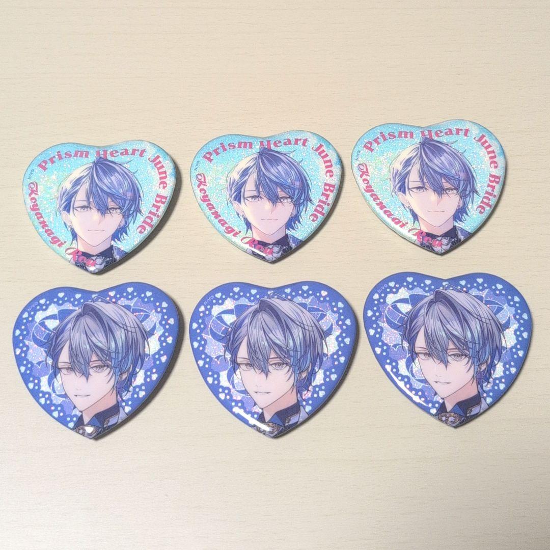 小柳ロウ June Brideにじさんじ ハート型 缶バッジ10個②