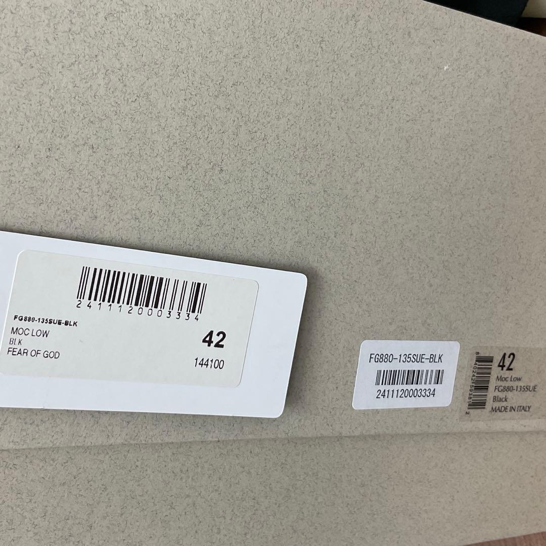 【未使用品】FEAR OF GOD Moc Low スエード ローファー