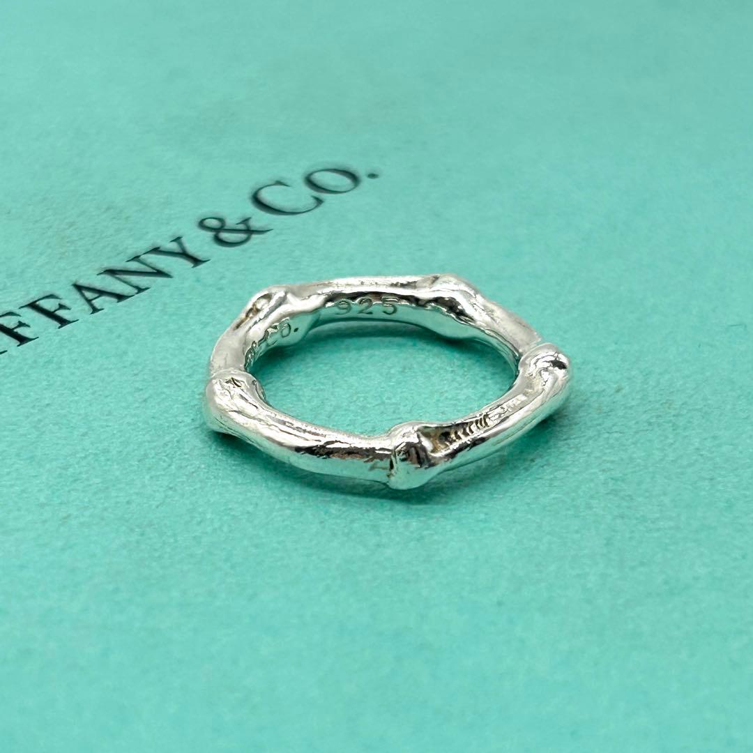 美品　ティファニー　バンブー　リング　約13号　シルバー　925