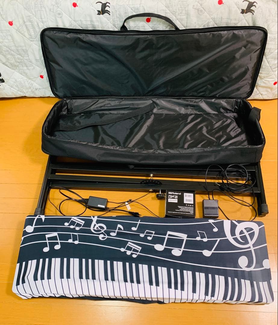 Roland JUNO-D6 ペダル・スタンド・ケース・カバー付き