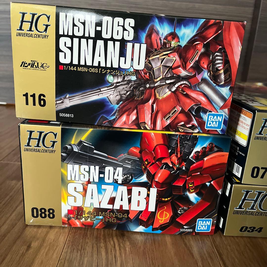 ロボット HG MSN-06S MSN-04 MS-14S MS-06FS