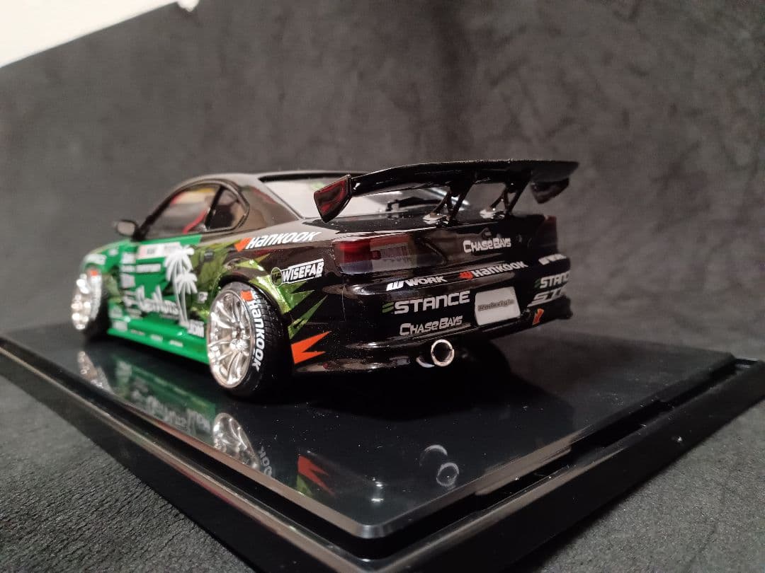 最終価格 1/24 日産 S15 シルビア プラモデル 完成品 ケース付