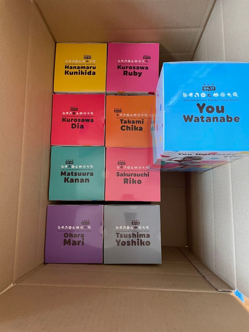ぼこたつAqours birthday figure 9人セット