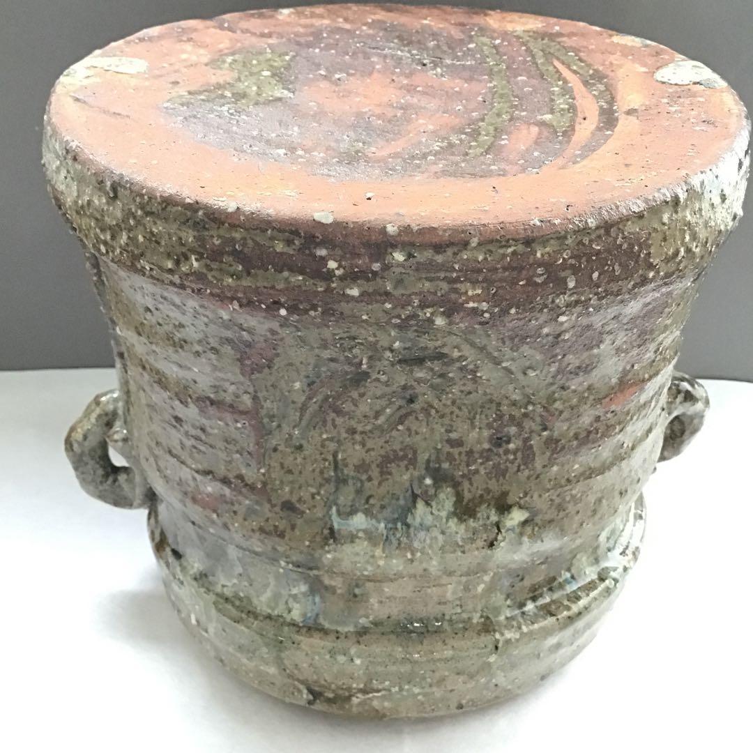 茶道具 水指 瀬戸伊賀水指 米山章臣作 共箱 S35MS